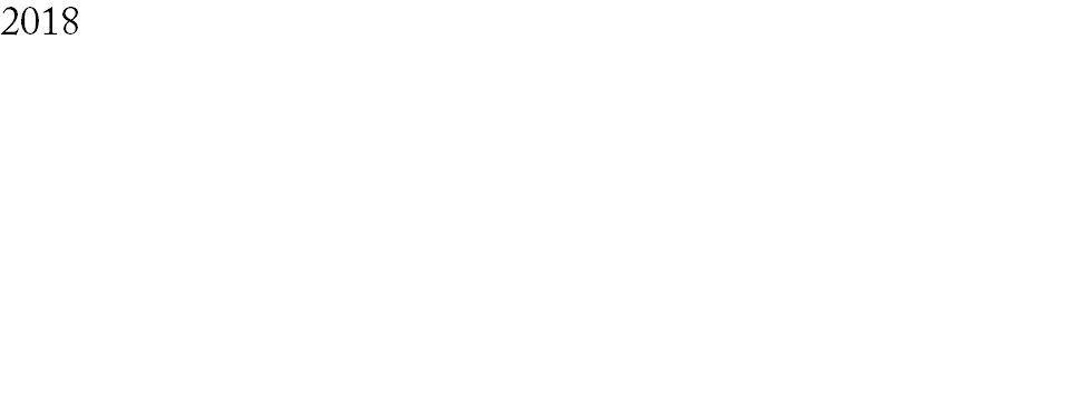2018 